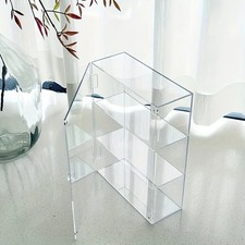 Acrylic Glass Lockable Display Cabinet Transparent Large Freestanding Showcase