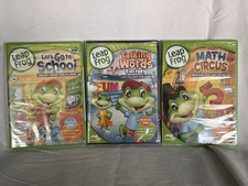 Lot of 3 NEW Leap Frog Educational DVD  s Preschool, Reading, And Math Skills