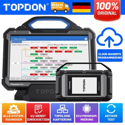 2026 TOPDON Phoenix Max Profi Diagnosegerät 2 Jahre kostenlose Software Updates