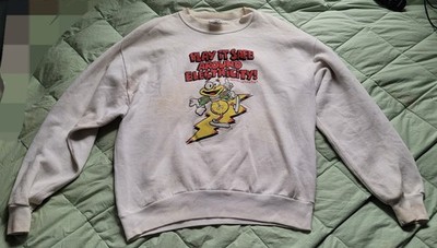 Vtg 80s Louie the Lightning Bug Electrical Safety Cartoon 1983 Sweatshirt Large