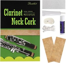 Clarinet Cork Replacement Kit, Includes Clarinet Cork, Glue, Cork Grease, Kni...