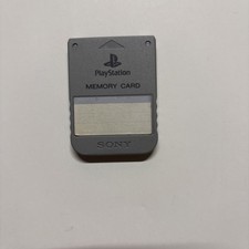 Sony PlayStation OEM Playstation Memory Card SCPH-1020 Gray Tested Working