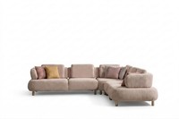 Modulares Ecksofa Modernes Design Stilvoll Bequem Komfortabel Beige