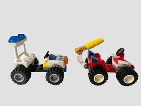 LEGO City 30010 Fire Chief & 30013 Police Lot 2010 Retired Complete w/ Minifigs