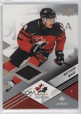 2024 Upper Deck Team Canada Juniors Jersey Matthew Wood #5 au7