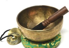 7 Inch Antique Hand Hammered Tibetan Meditation Singing Bowl for Relaxing Nepal
