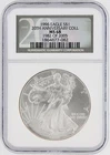 1996 Silver Eagle NGC MS68 S$1 20th Anniversary Coll Philadelphia Minted