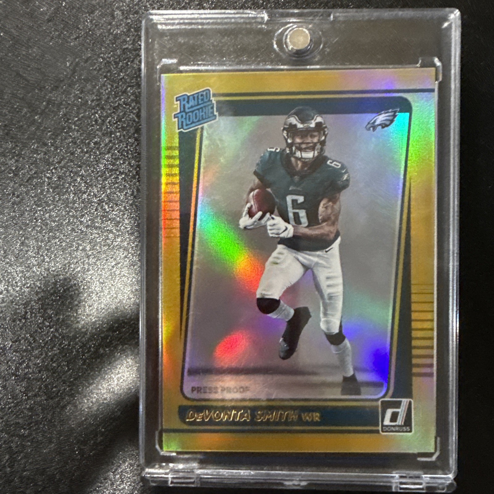 DeVONTA SMITH 2021 Donruss #261 Holo Premium Press Proof Gold Rated Rookie RC