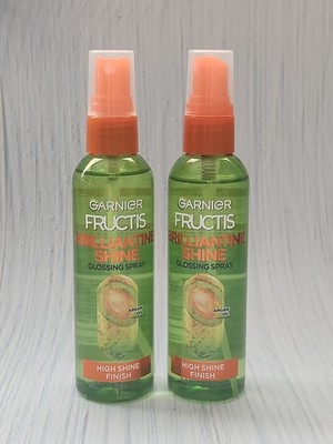 (Lot of 2) Garnier Fructis Style Brilliantine Shine Glossing Spray, 3.0 fl oz 