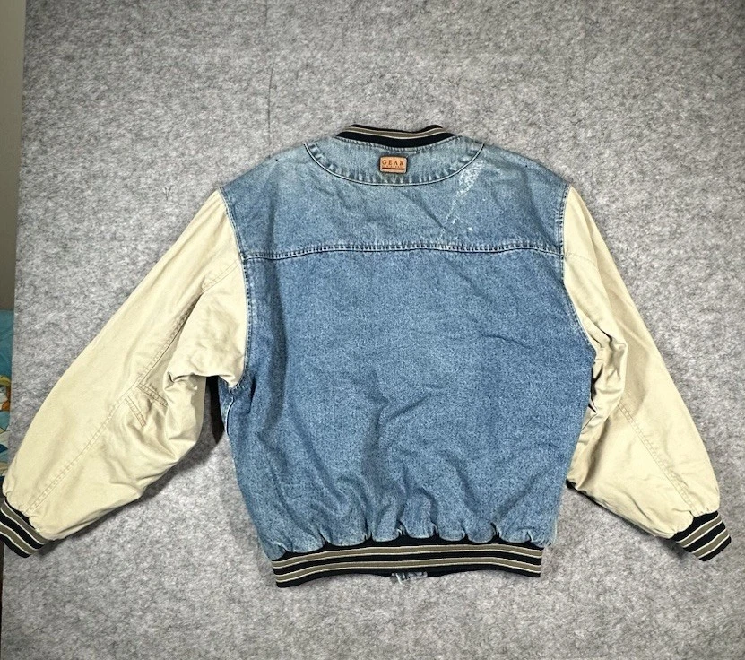 Vintage 90s Gear For Sports Dodge Ram Embroidered Size Large Bomber Jacket - Image 2 of 4