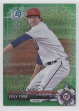 2017 Bowman Chrome Prospects Mega Box Green Refractor 69/99 Erick Fedde 0b2