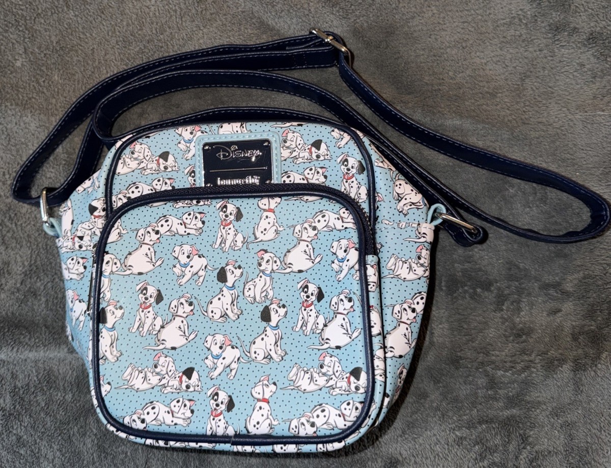 Loungefly Disney 101Dalmations puppies print crossbody Bag New without Tags
