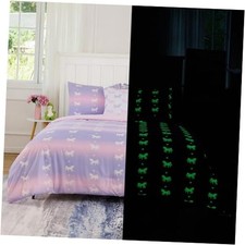 Comforter Sets for Boys Girls, Unicorn Twin Glow-in-the-dark Unicorn 5-piece