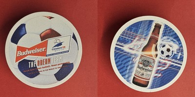 Budweiser France 98 Brauerei Bierdeckel Bier