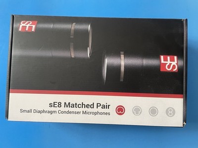 sE Electronics sE8 Matched Pair Condenser Microphones + Case & Mounts
