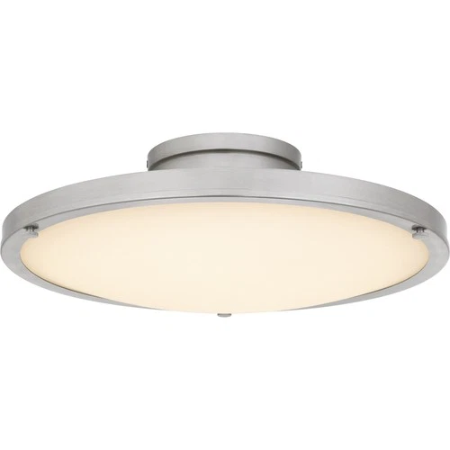 Quoizel QSF6784 Donne 16"W LED Semi-Flush Bowl Ceiling Fixture - Nickel - Picture 1 of 12