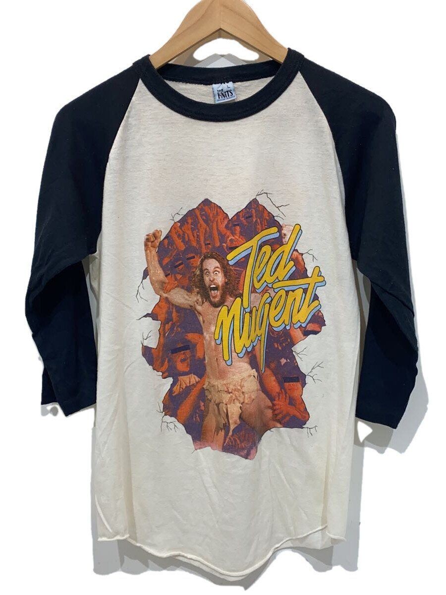 ALTRA Camicia TED Nugent altre marche manica lunga T 80S ~ 90S L cotone bianco usata