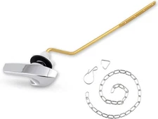 iFealClear Universal Brass Toilet Handle Replacement Kit, 1 Pack, Chrome 