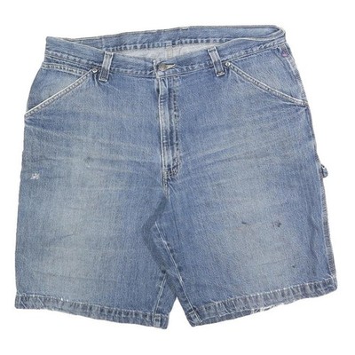 MEMBERS MARK Herren Denim Blau Freizeitshorts XL W40 Baumwolle Blend Relaxed Fit