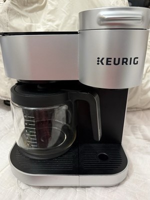 Keurig K-Duo 5100 Pod & Ground Coffee Maker, Carafe, Single Serve, Silver/Black