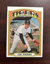 1972 Topps - JOE NIEKRO #216 - Detroit Tigers - NM