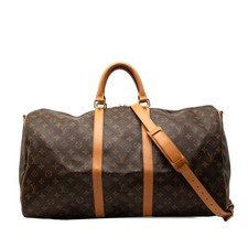 LOUIS VUITTON Monogram Kiepol Bundriere 55 Boston Bag 2WAY M41414【Used】