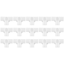 Shoe Rack Connector Parts 16mm Inner Diameter for Repair Wardrobe 4 Way 15Pcs