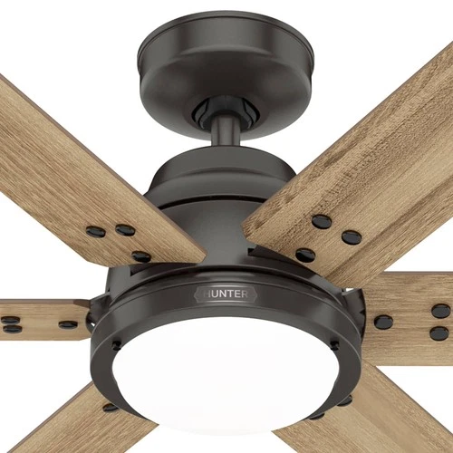 60" Hunter Gravity Noble Bronze LED Smart Ceiling Fan - Picture 4 of 7