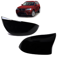 Außenspiegel Kappen Schwarz Glanz passend für BMW X3 X4 X5 X6 F25 F26 F15 F16