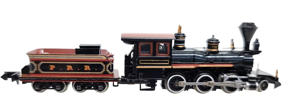 N ATLAS 41605 Pennsylvania RR 2-6-0 Mogul #732 & Tender (Tested) Rapido cplrs #4 - Image 4 of 4