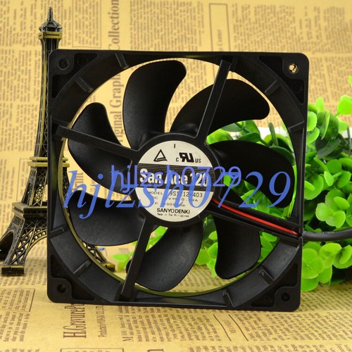 1pc SANYO 9S1212H403 12025 12V 0.39A 2-wire Double Ball Cooling Fan - 第 1/2 張圖片