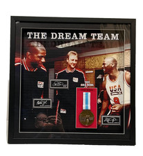 1992 USA Basketball Gold Medal  Dream Team  Shadowbox w/ Laser Signatures