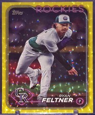Ryan Feltner 2024 TOPPS UPDATE Yellow Crackle Foil Parallel /50 #US99 Rockies
