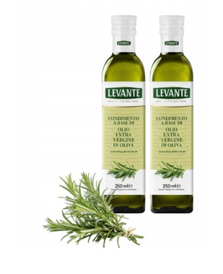 LEVANTE   SET MIT ZWEI FLASCHEN NIVILLES OLIVENÖL EXTRA MIT ROSMARIN 2 x 250 ml