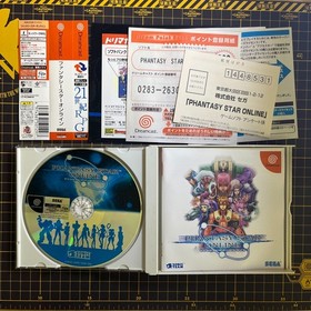 Phantasy Star Online Dreamcast NTSC-J CIB Complete w/Spine Manual Sonic Trial