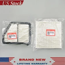 Pack of 2 Genuine Engine Air Filter and Cabin Filter Kit For 16-21 Honda CIVIC