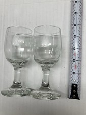 Pair Of Vintage United Airlines Wine Glasses
