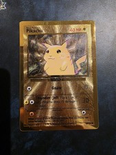 Pokémon TCG Celebrations Gold Metal Base Pikachu Card 58/102 25th Anniversary