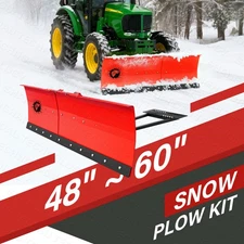 48"- 60" Width Adjustable Snow Plow Blade steel Universal For UTV ATV W/Hardware