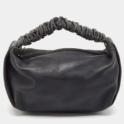 Alexander Wang Scrunchie Mini Clutch schwarz Leder