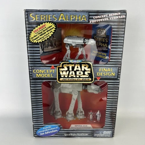 Vtg STAR WARS Series Alpha Action Fleet Imperial AT-AT Vehicle & Concept Galoob