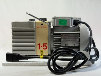 Edwards E2M1.5 Rotary Vane Vacuum Pump Tested 6.4 mTorr 120V KF10 LOW PRICE