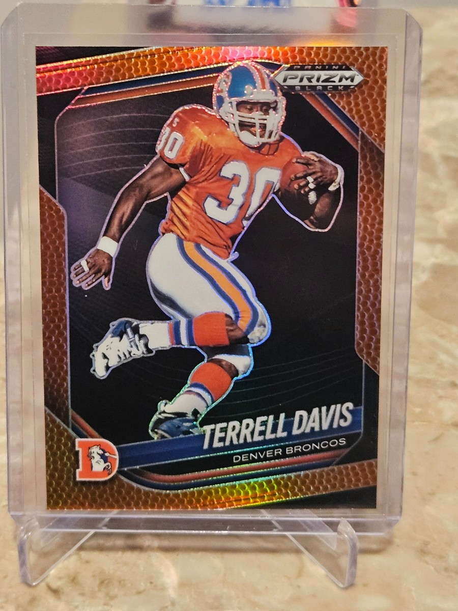 2025 Panini Prizm Black TERRELL DAVIS #51 Pigskin Football Prizm