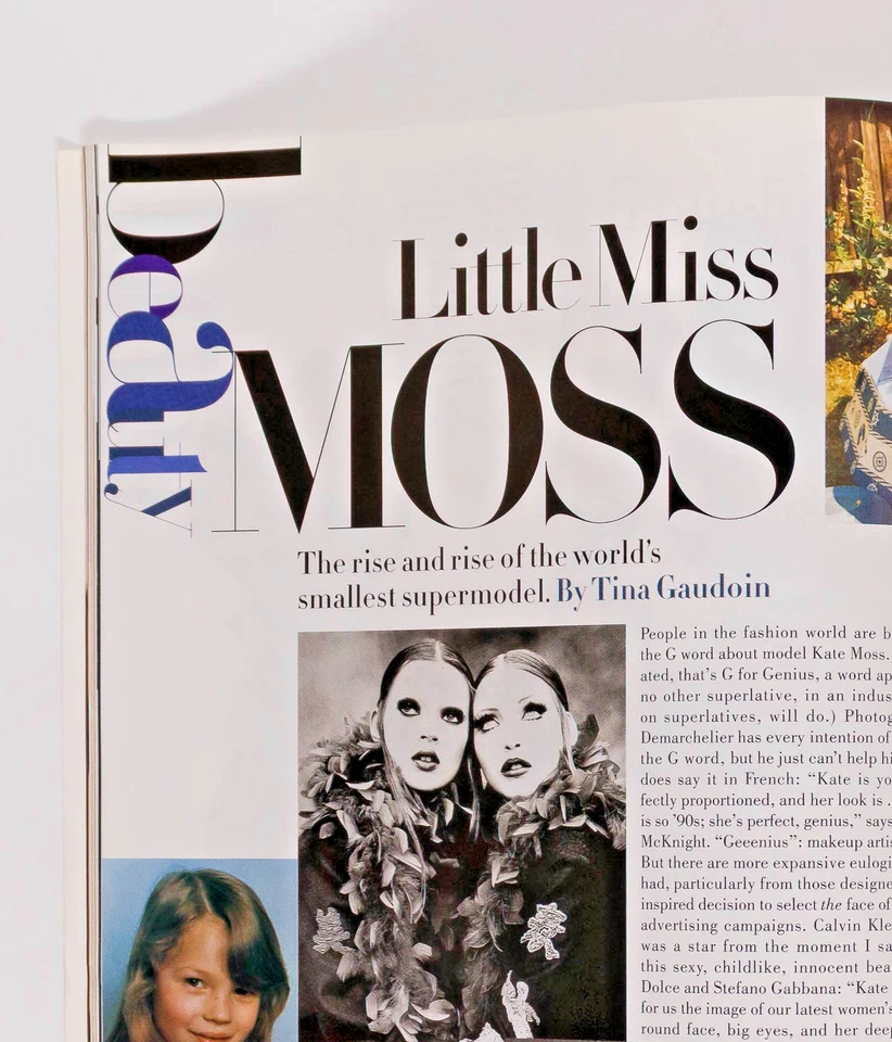 KATE MOSS Robert Downey CHRISTY TURLINGTON Harper's US December 1992 NAOMI Hirst - Image 2 of 4