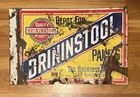 Vintage Brininstool Paint Sign Porcelain Sign Double Sided  14x21