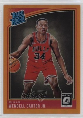2018 Donruss Optic Rated Orange Prizm /199 Wendell Carter Jr #170 Rookie RC 13c1