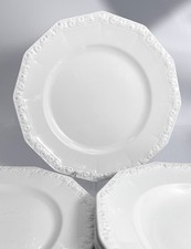 6 Speiseteller Rosenthal Classic Maria weiß Porzellan ø 24,7 cm
