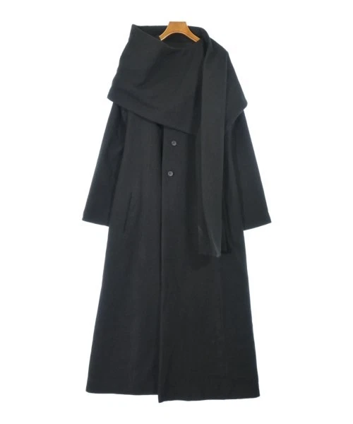 Yohji Yamamoto Black Solid Coats, Jackets & Vests for Women for