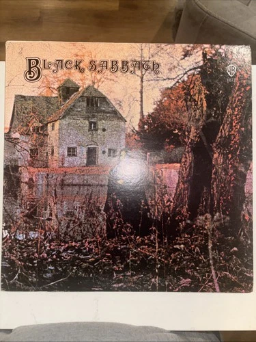 First Press Black Sabbath 1 Debut Album Record Green Label / Lp VG + / Cover VG+