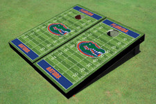 University of Florida Royal Matching Football Field Custom Cornhole Boards